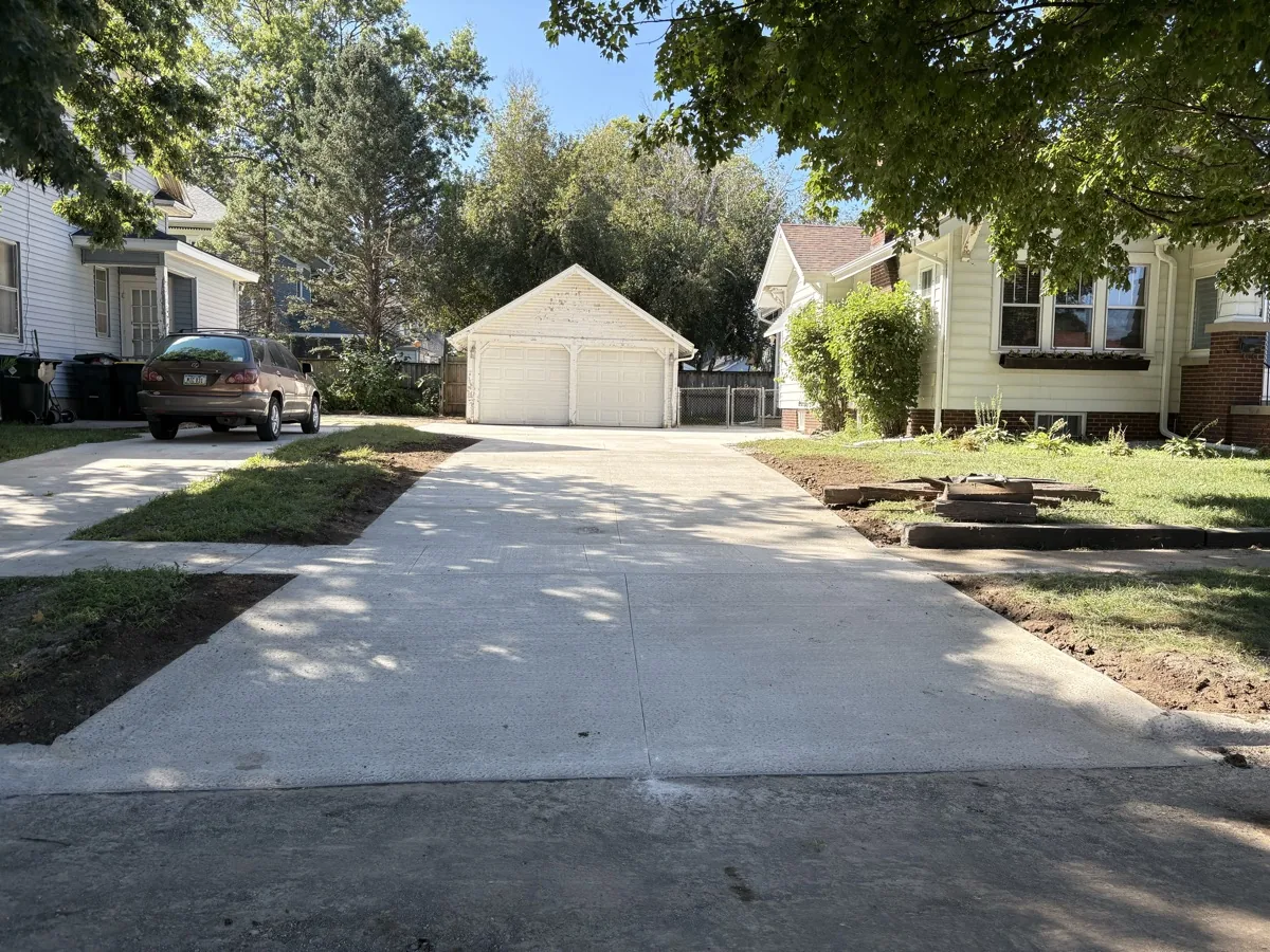 Residential concrete driveway work Sioux City Iowa