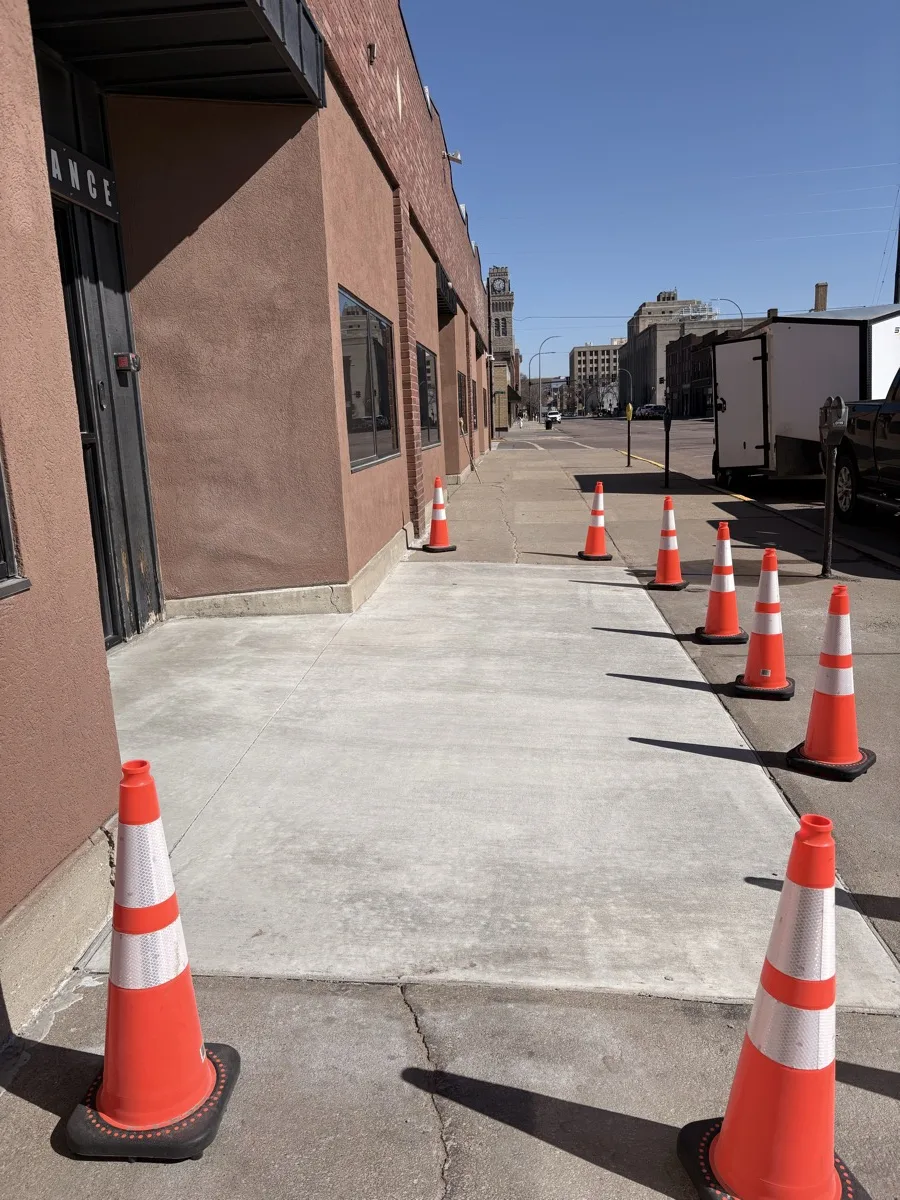 Commercial sidewalk and walkway concrete installation Sioux City